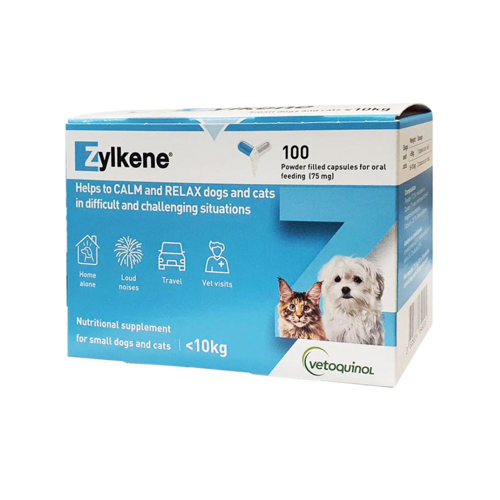 ZYLKENE SMALL DOG AND CAT UNDER 10KG 75MG CAPSULES