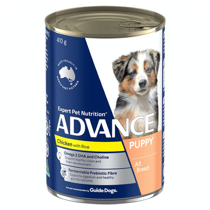 Advance Puppy Chicken and Rice Cans