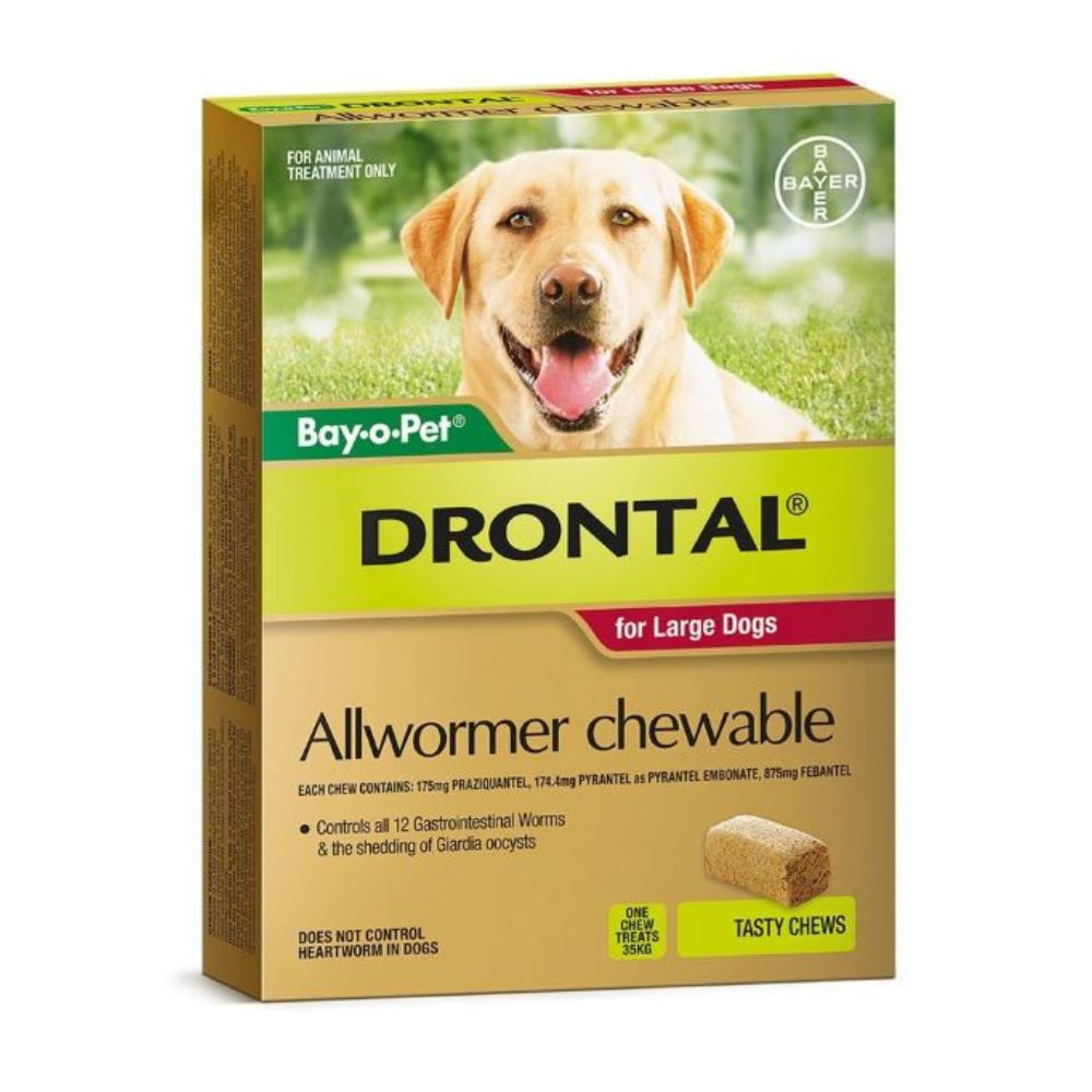 Drontal Allwormer Chew Large 10-35kg