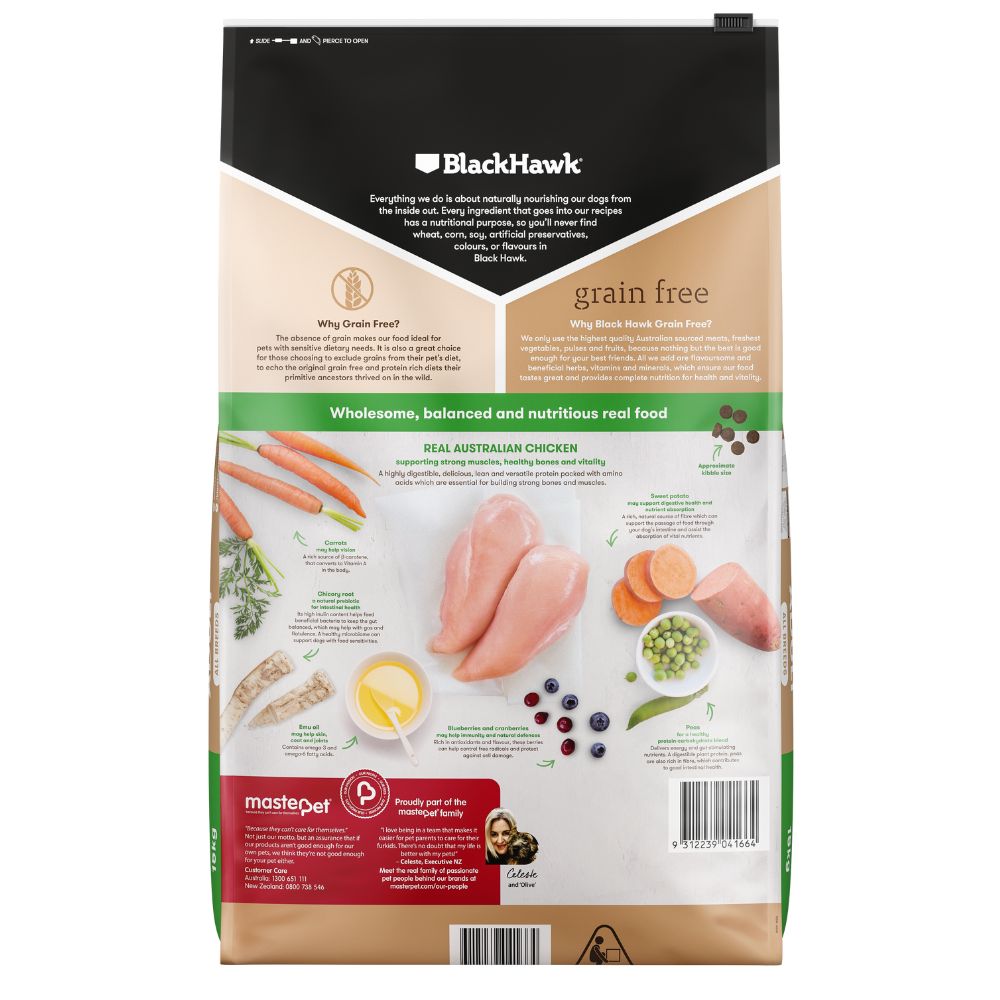 Black Hawk Adult Dog Food Grain Free Chicken
