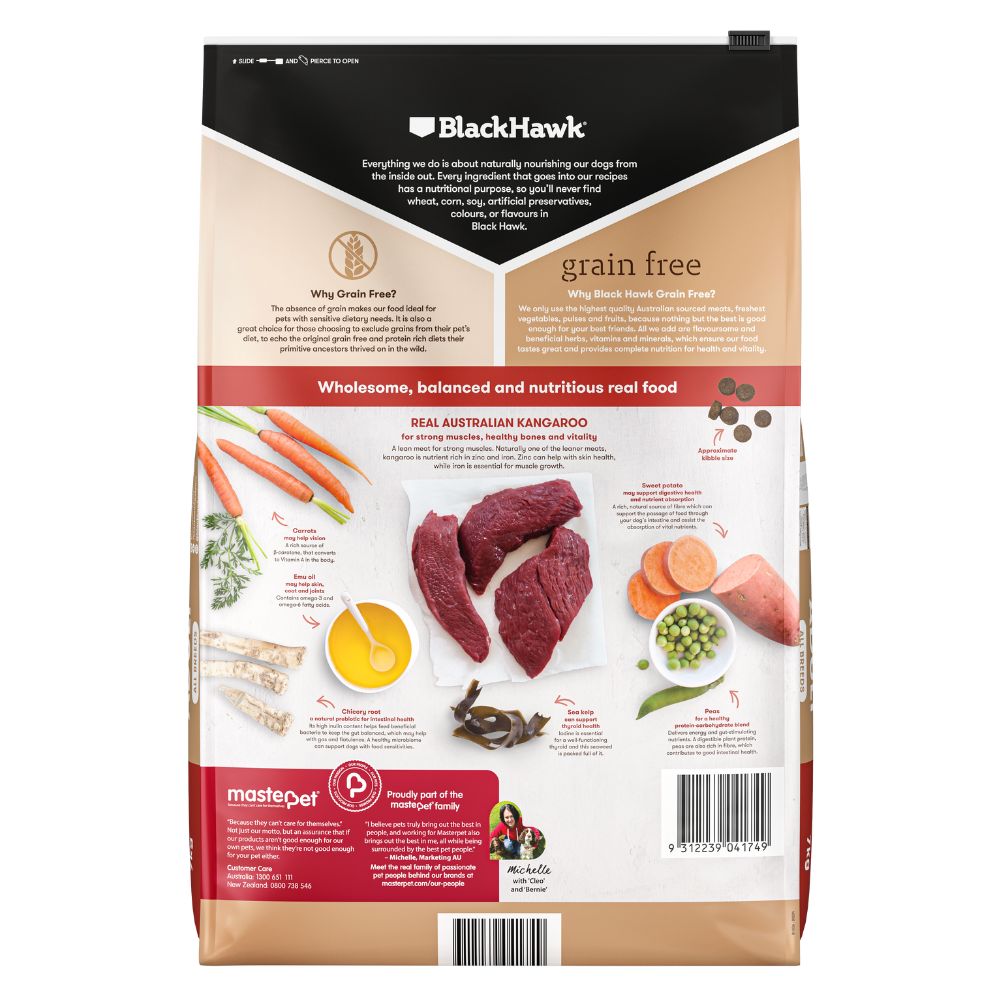 Black Hawk Adult Dog Food Grain Free Kangaroo