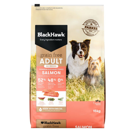 Black Hawk Adult Dog Food Grain Free Salmon