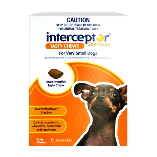 Interceptor Spectrum Chews Extra Small Under 4kg Brown