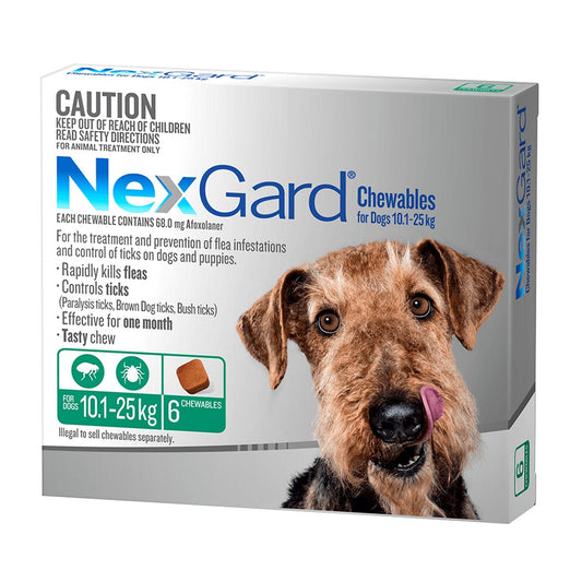 NexGard Medium 10 - 25kg Green