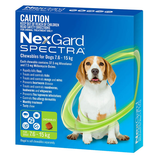 NexGard Spectra Medium 7.6-15kg
