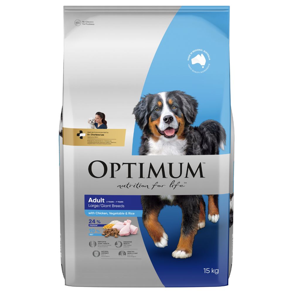 Optimum Adult Large Breed Chicken, Rice and Vegetables