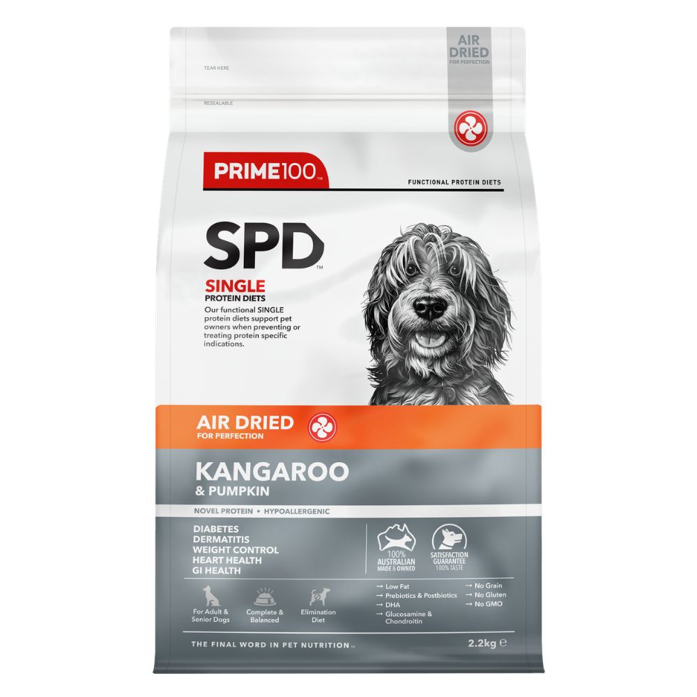 Prime100 SPD Air Dried Kangaroo and Pumpkin Dog Food