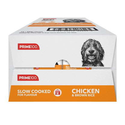 Prime100 SPD Slow Cooked Chicken and Brown Rice Wet Dog Food