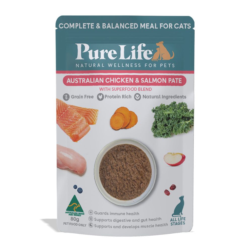 PureLife Australian Chicken and Salmon Pate Wet Cat Food
