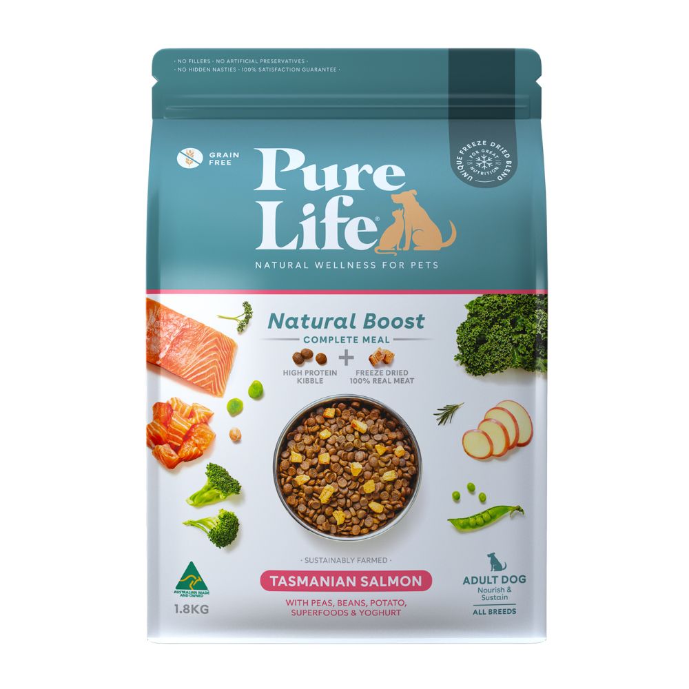 PureLife Natural Boost Salmon Freeze Dried Adult Dog Food
