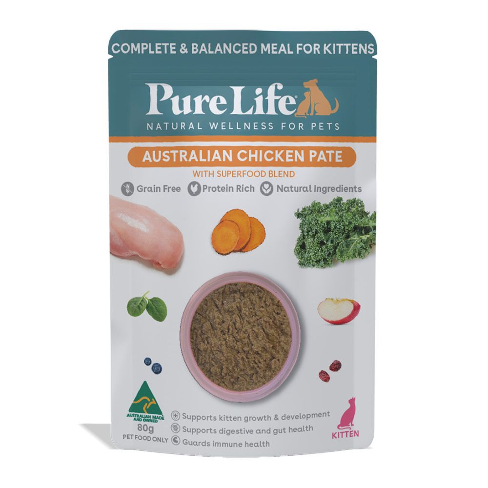PureLife Kitten Australian Chicken Pate Wet Cat Food