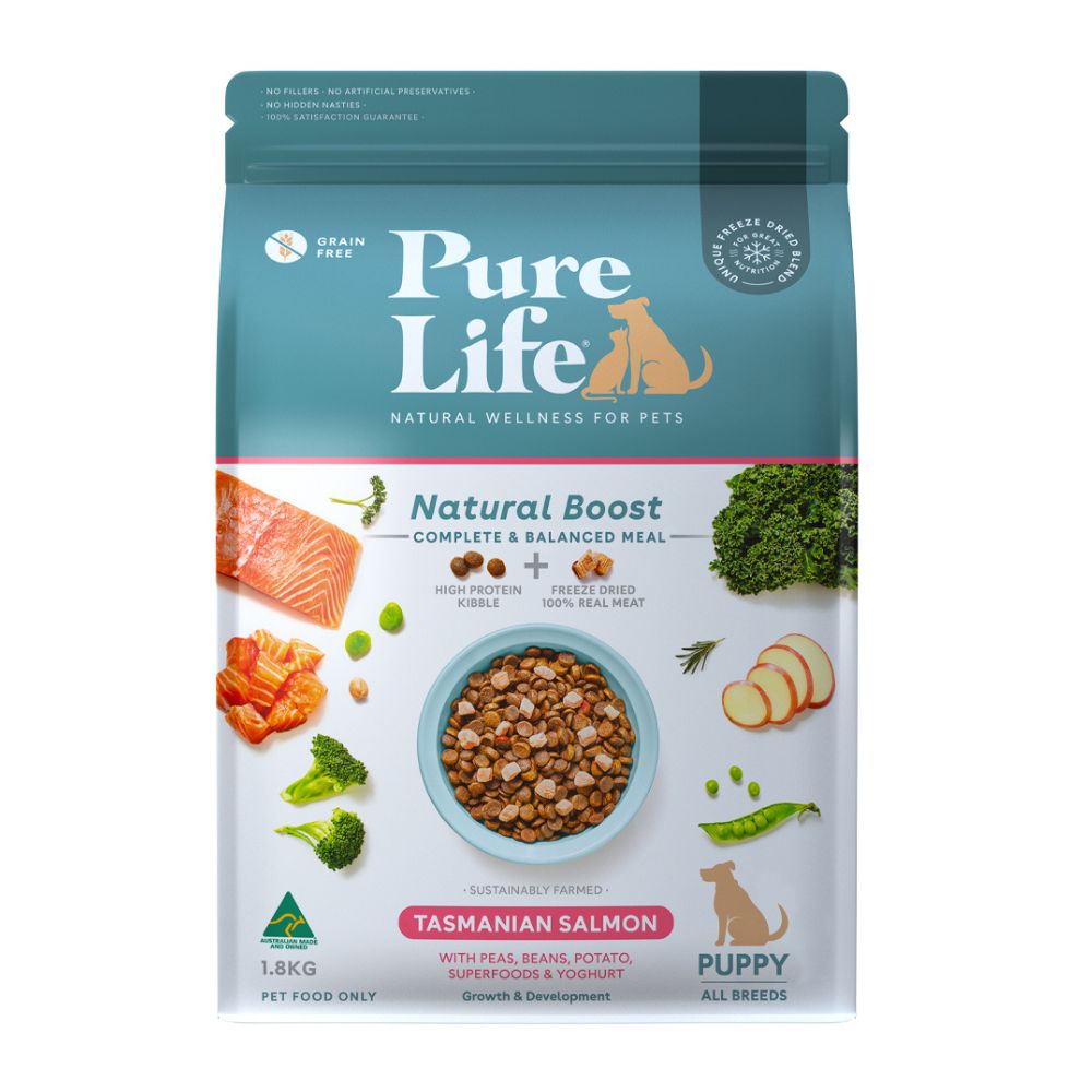 PureLife Natural Boost Puppy Salmon Freeze Dried Dog Food
