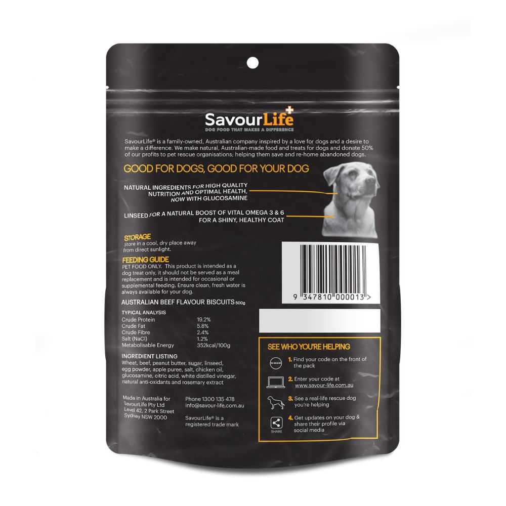SavourLife Natural Treats Australian Beef Flavour Biscuits