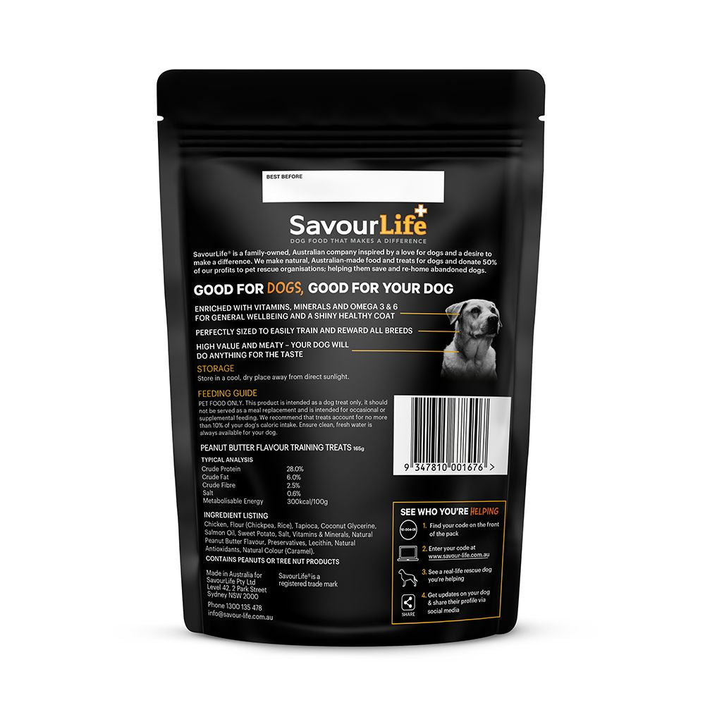 SavourLife Natural Treats Australian Peanut Butter Training Treats