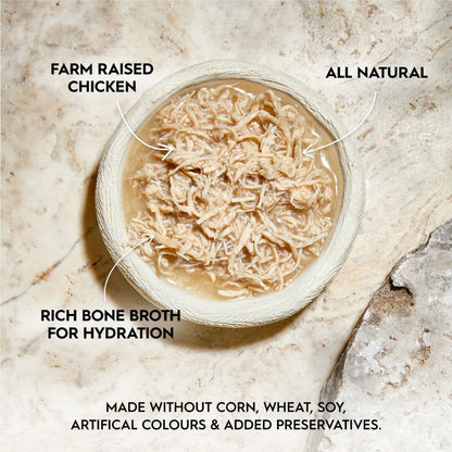 Trilogy Farm Raised Chicken in Bone Broth Canned Cat Food
