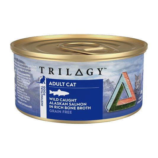 Trilogy Wild Salmon in Bone Broth Canned Cat Food