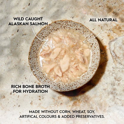 Trilogy Wild Salmon in Bone Broth Canned Cat Food