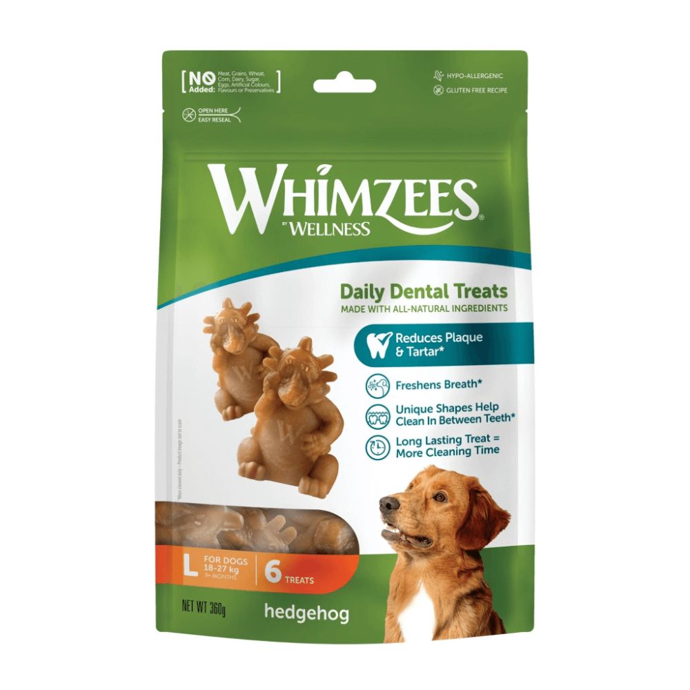 Whimzees Hedgehog Large Dental Treats