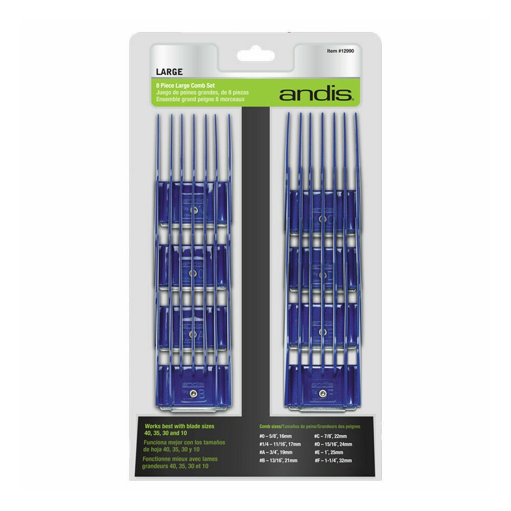 Andis 8 Pack Universal Large Combs