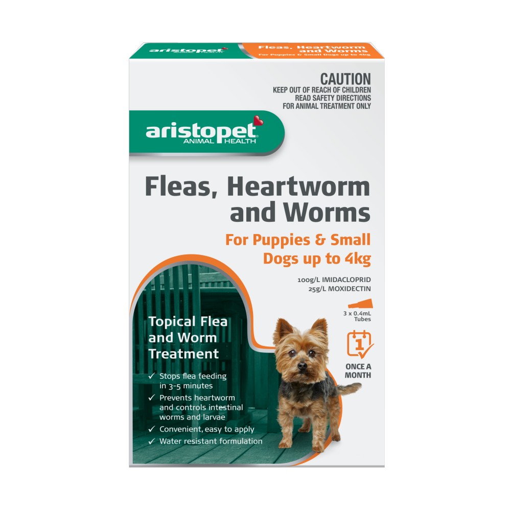 Aristopet Spot-on Treatment for Puppies and Small Dogs up to 4kg