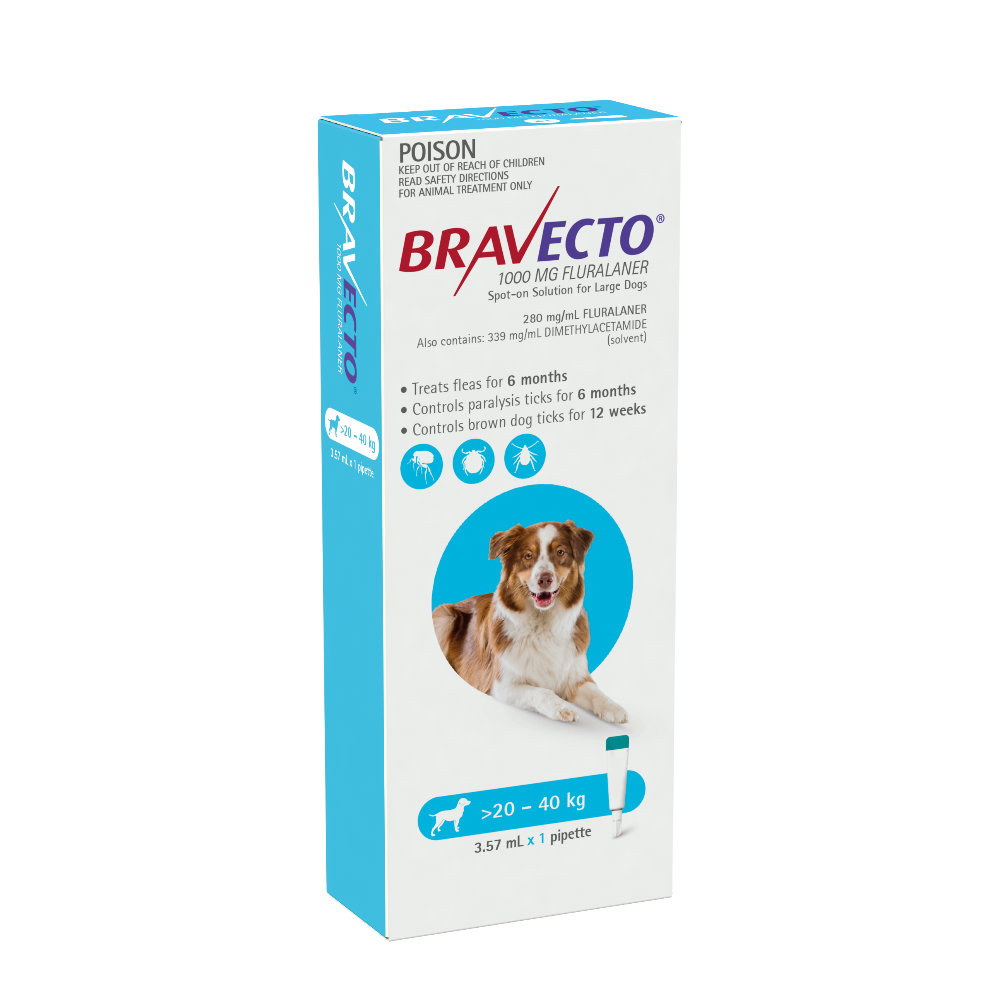 Bravecto Large 20-40kg Blue Spot On Treatment