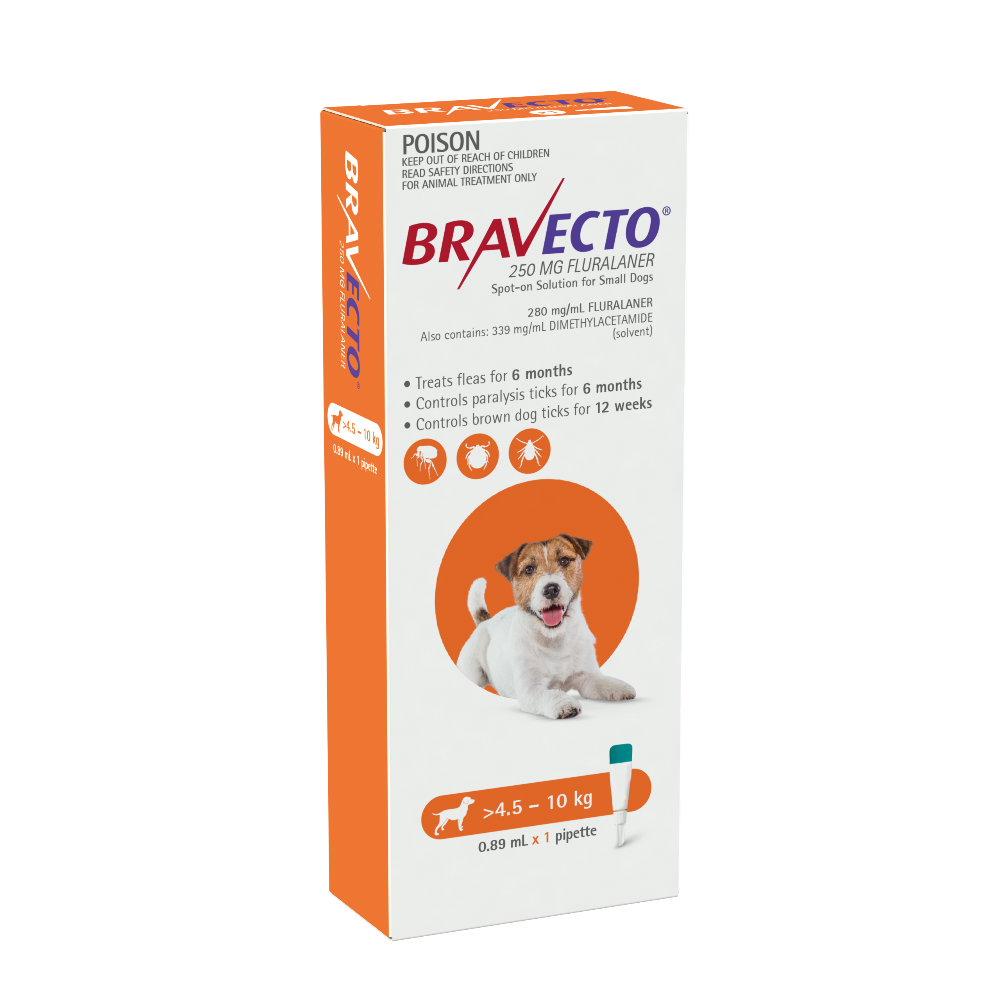 Bravecto Small 4.5-10kg Orange Spot On Treatment
