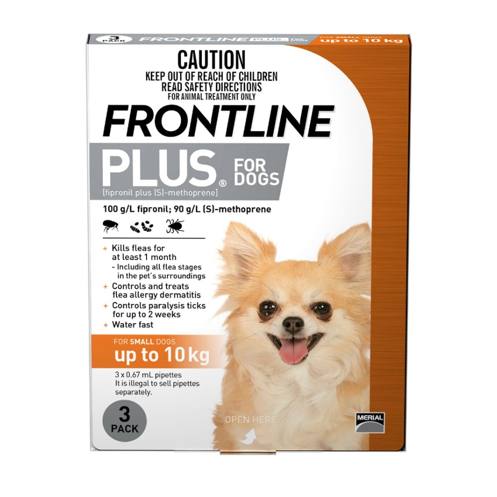 Frontline Plus Small Under 10kg Orange