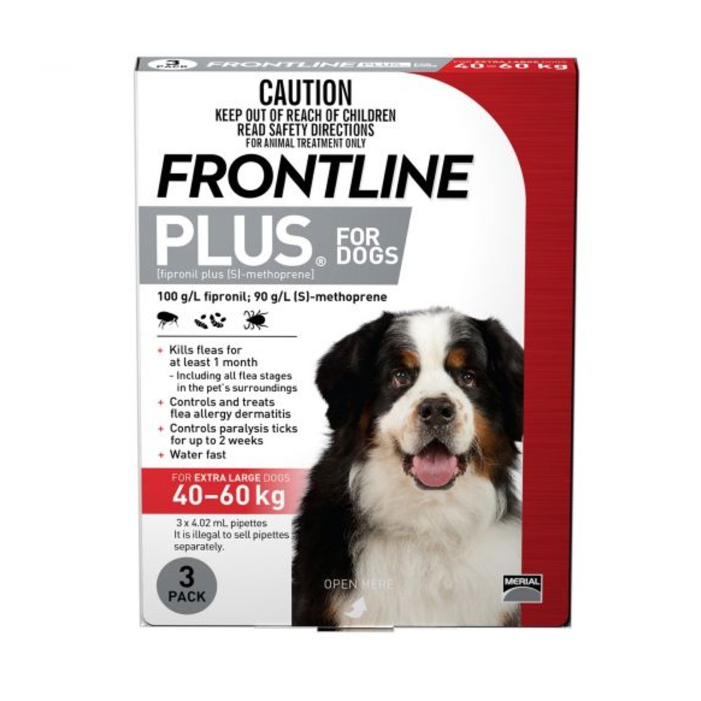 Frontline Plus Extra Large 40-60kg Red