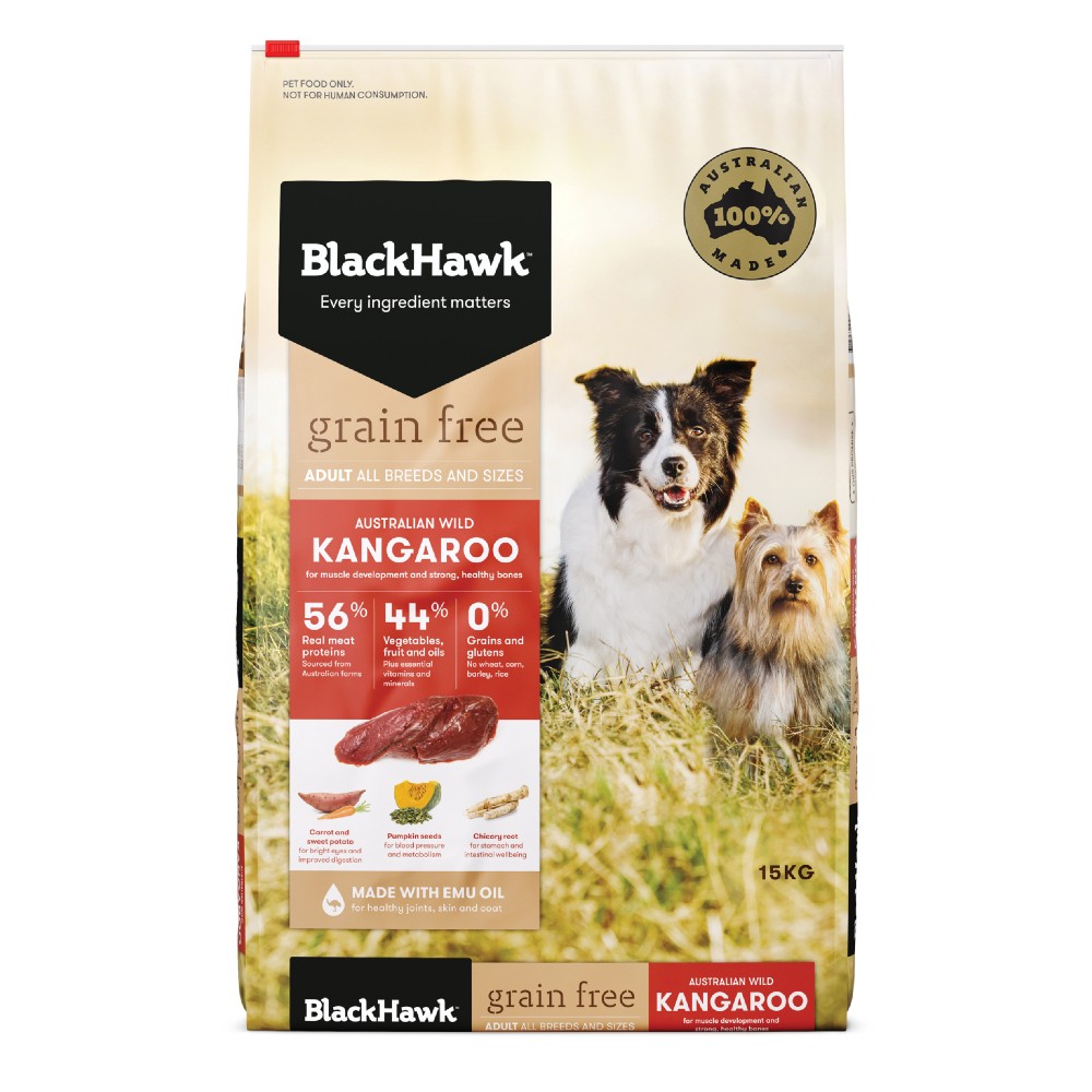 Black Hawk Adult Dog Food Grain Free Kangaroo