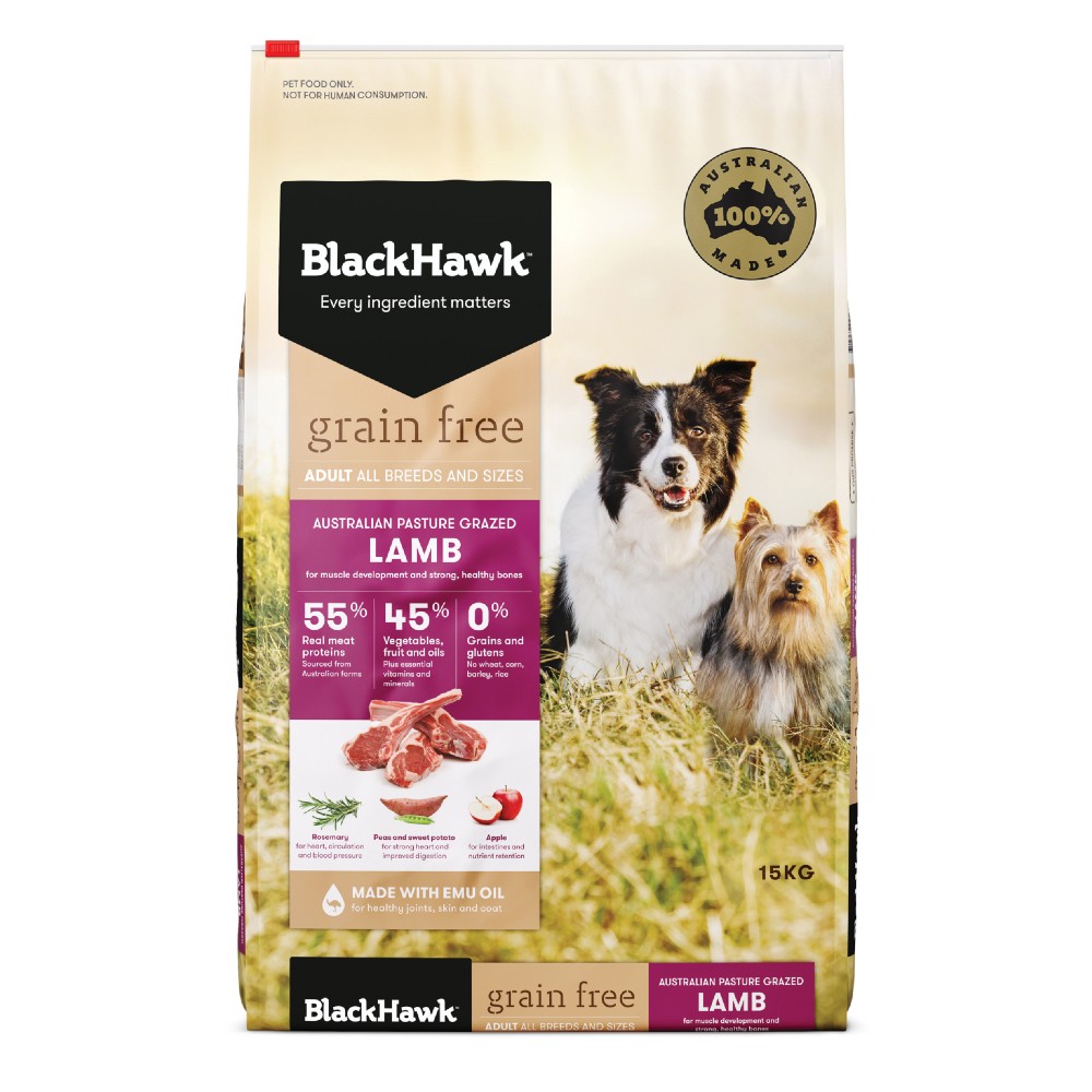 Black Hawk Adult Dog Food Grain Free Lamb
