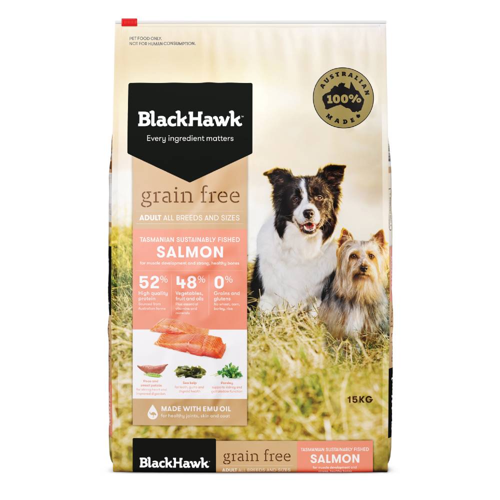 Black Hawk Adult Dog Food Grain Free Salmon