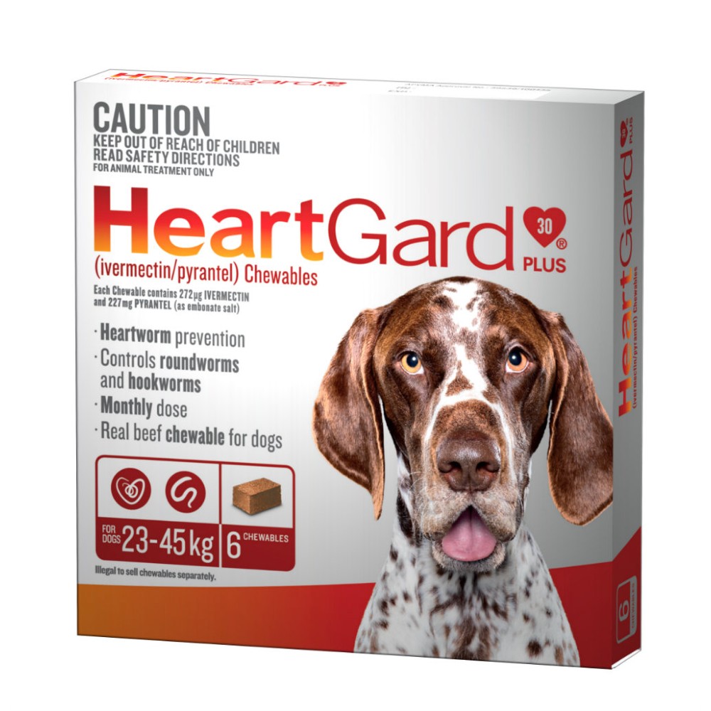 Heartgard Plus 23-45kg Large Brown