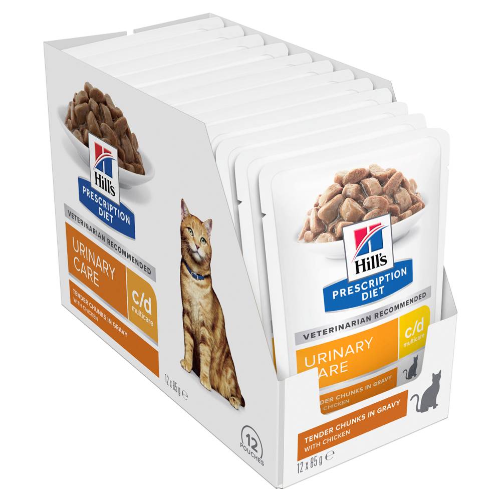 Hills Prescription Diet c/d Multicare Urinary Care Chicken Cat Food Pouches