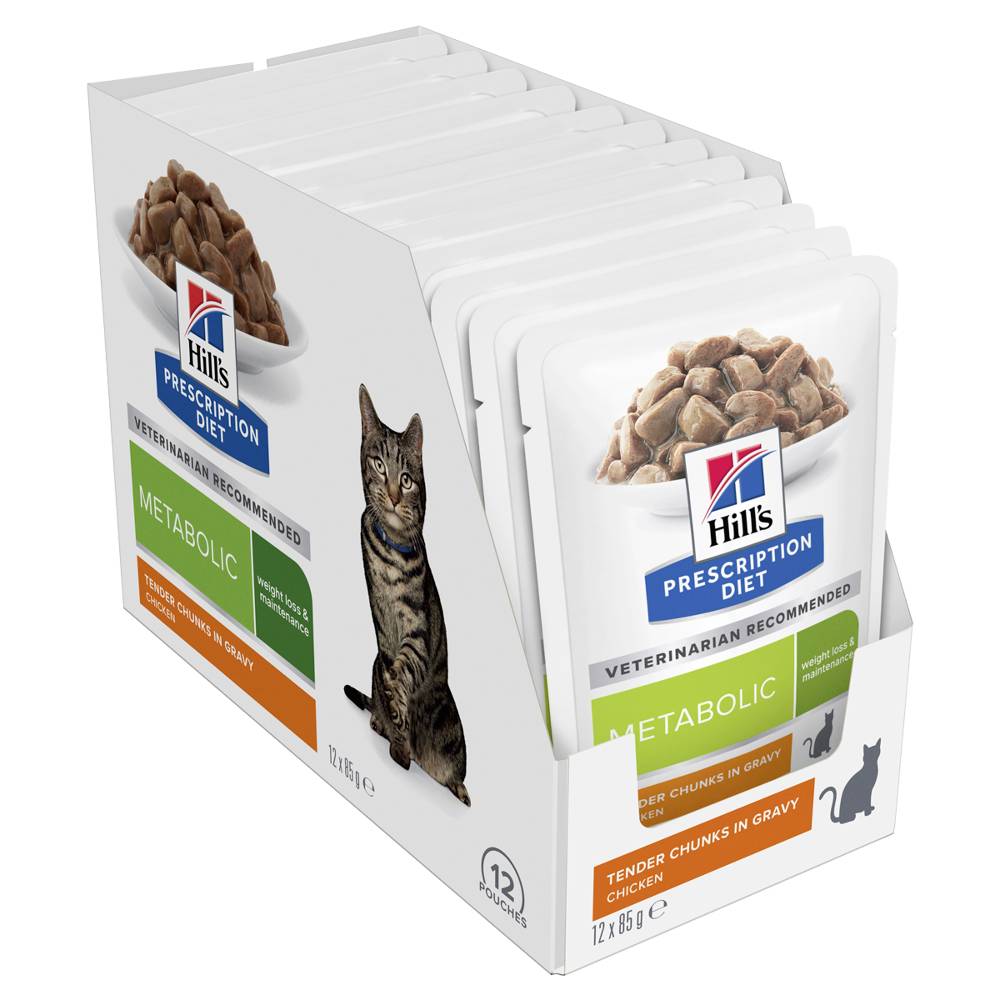 Hills Prescription Diet Metabolic Weight Management Cat Food Pouches