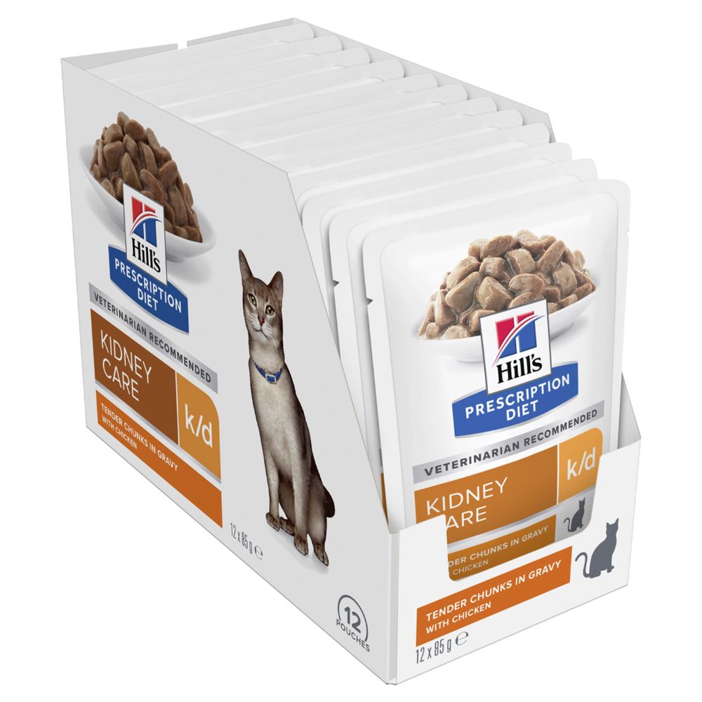 Hills Prescription Diet k/d Kidney Care Chicken Cat Food Pouches
