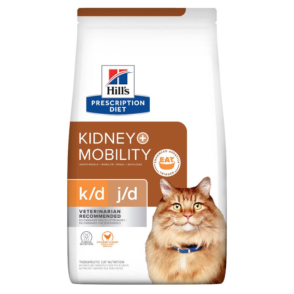 Hills Prescription Diet k/d Kidney Care Plus j/d Mobility Dry Cat Food