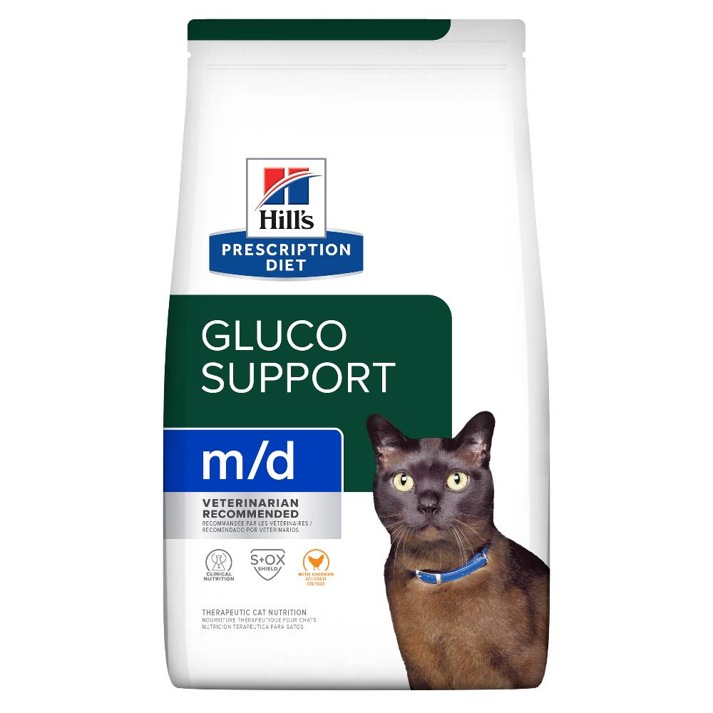 Hills Prescription Diet m/d GlucoSupport Weight Management Dry Cat Food