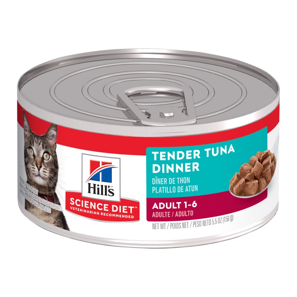 Hills Science Diet Adult Cat Tender Tuna Dinner Canned Food