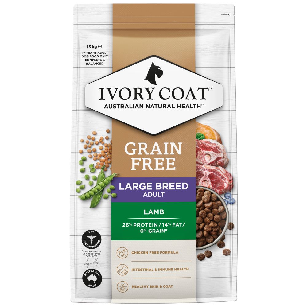 Ivory Coat Grain Free Adult Dog Large Breed Lamb