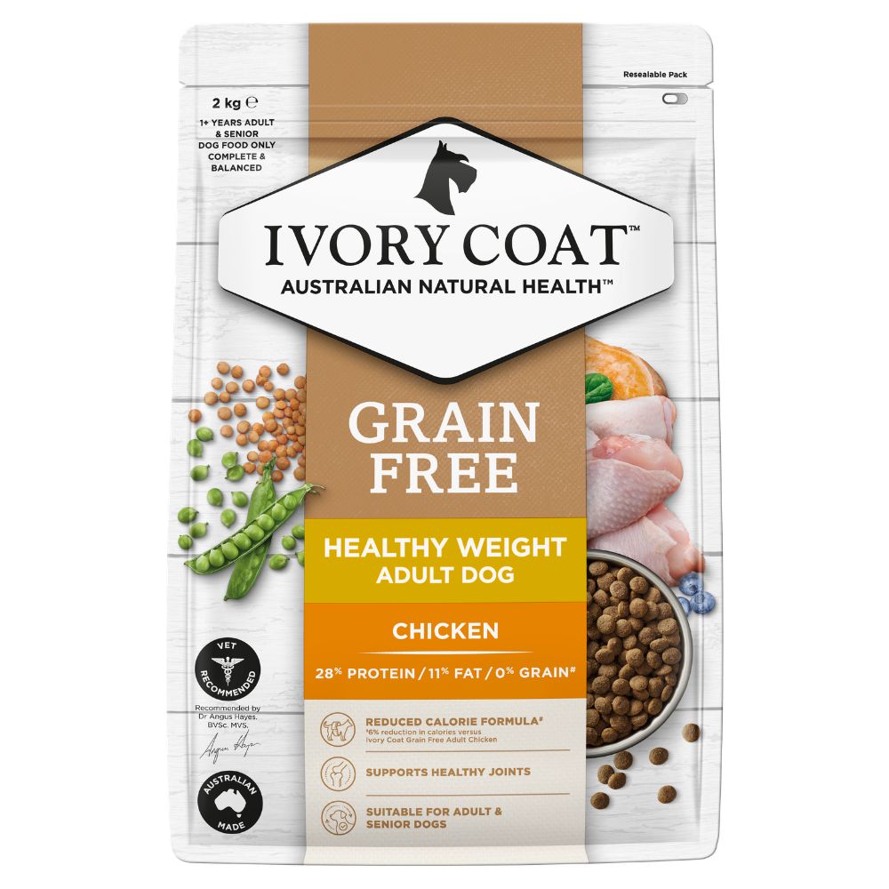 Ivory Coat Grain Free Healthy Weight Adult Dog Chicken