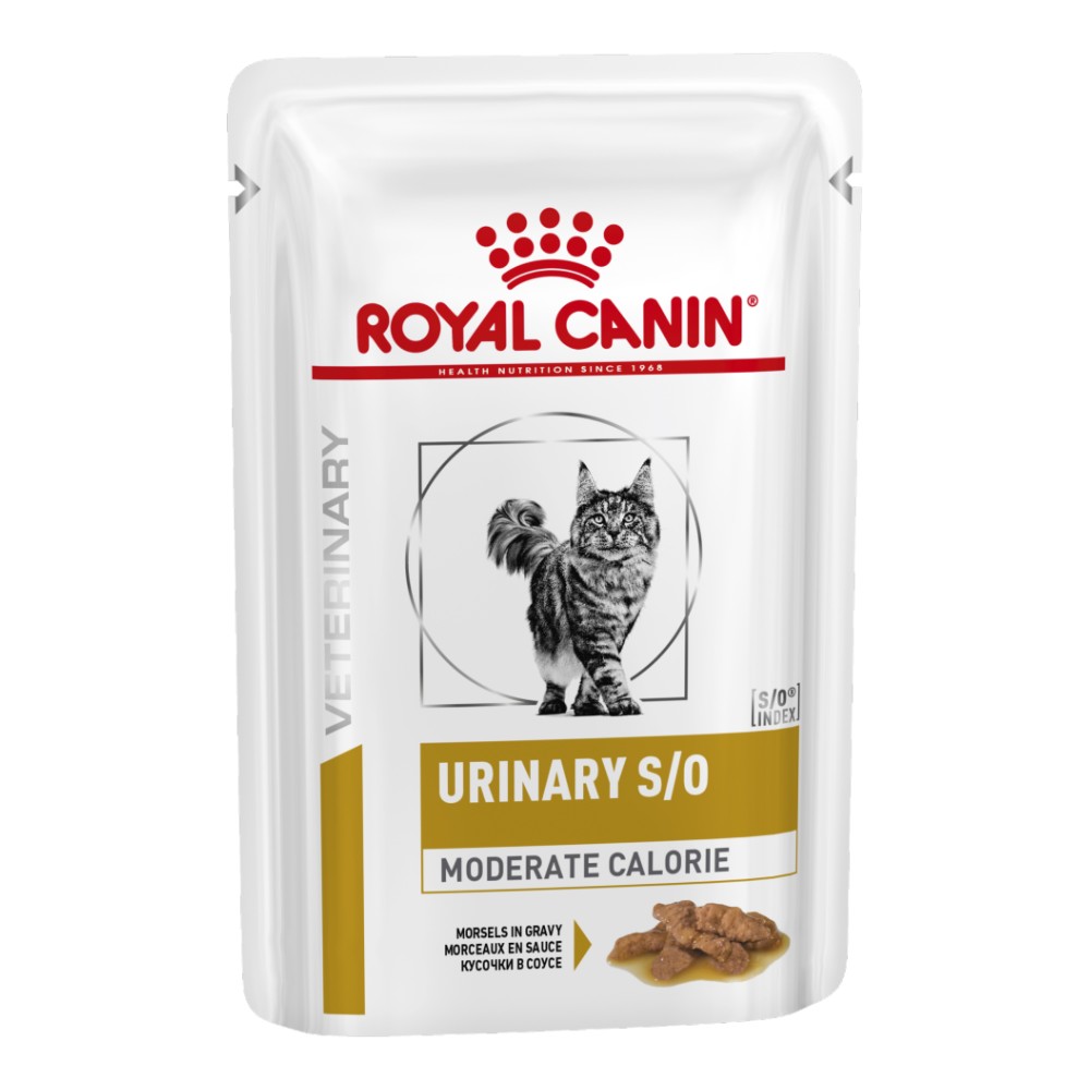 Royal Canin Veterinary Diet Feline Urinary S/O Moderate Calorie Pouches
