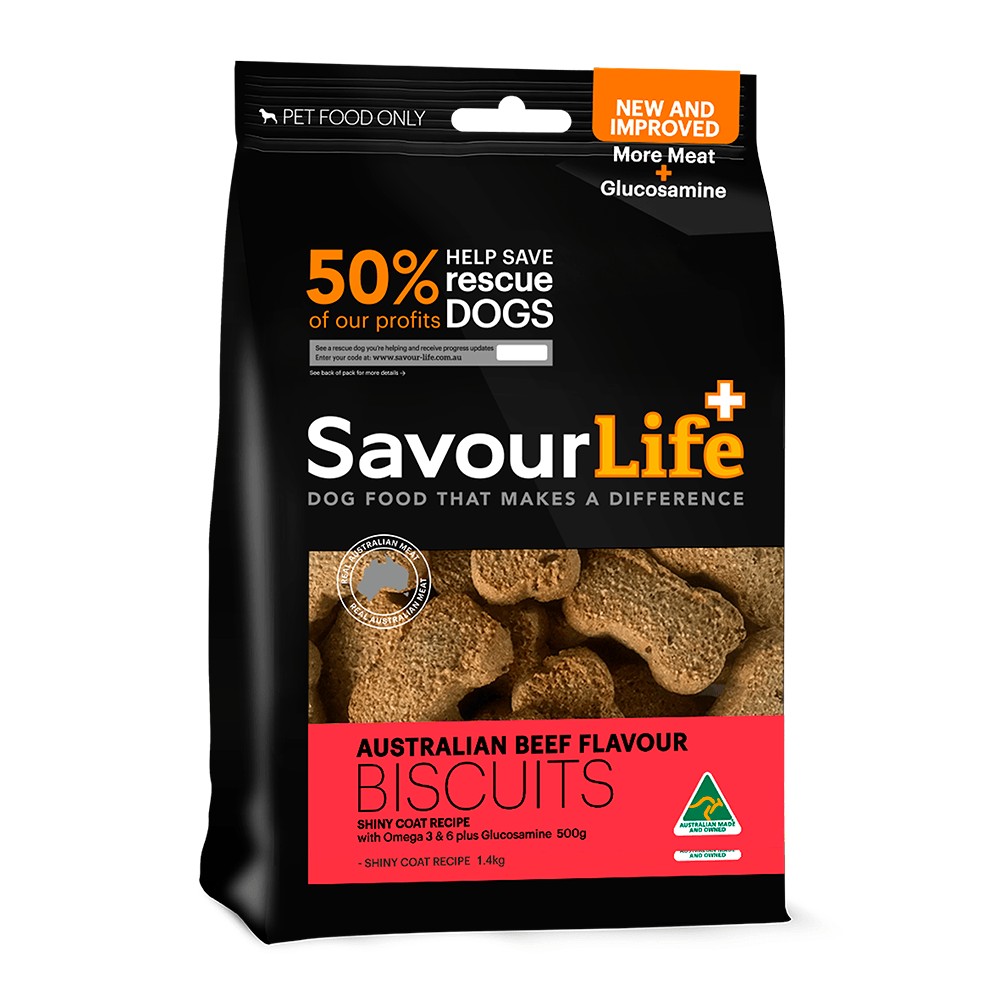 Savour Life Natural Treats Australian Beef Flavour Biscuits