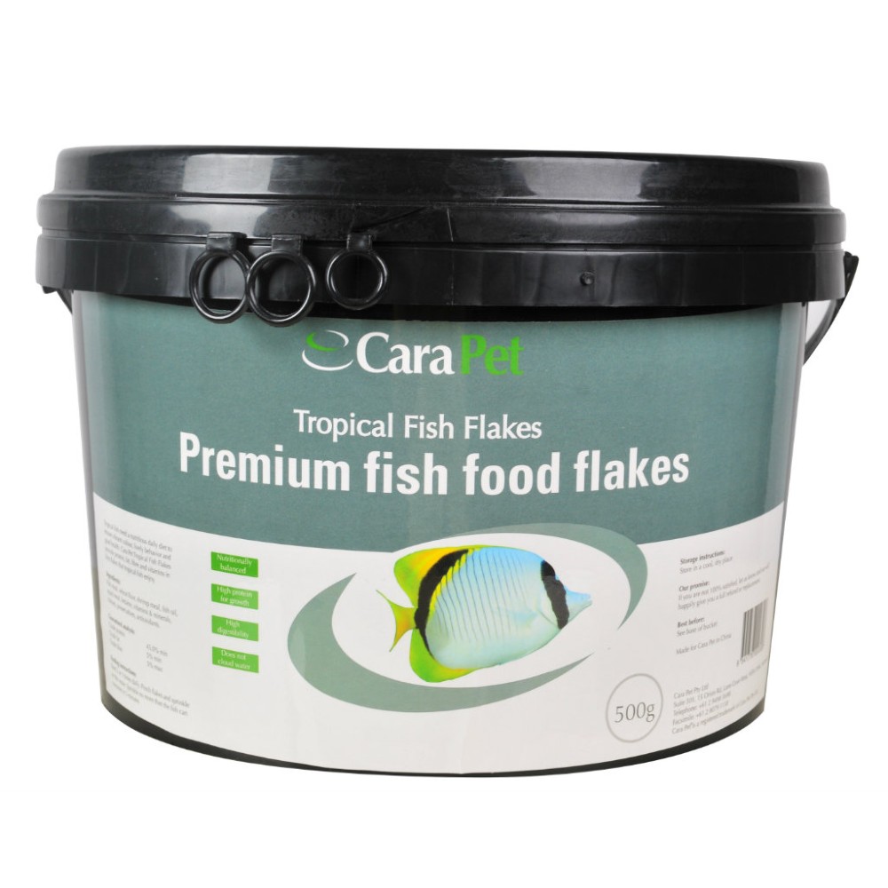 Cara Pet Tropical Fish Food Flakes Bulk Pack