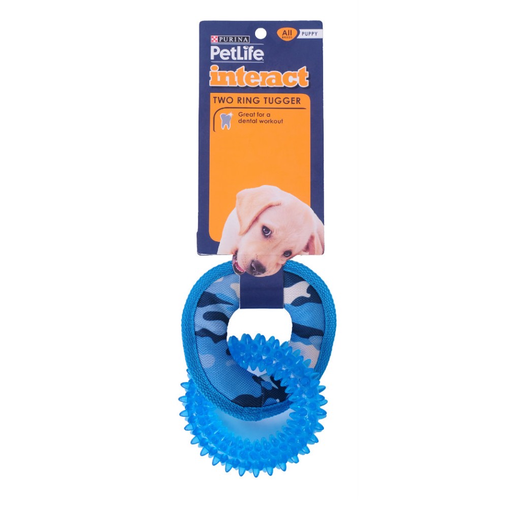 Purina Petlife Two Ring Tugger- Blue