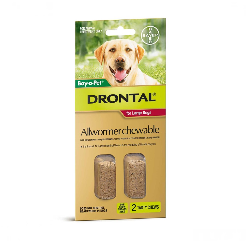 Drontal Allwormer Chew Large 10-35kg