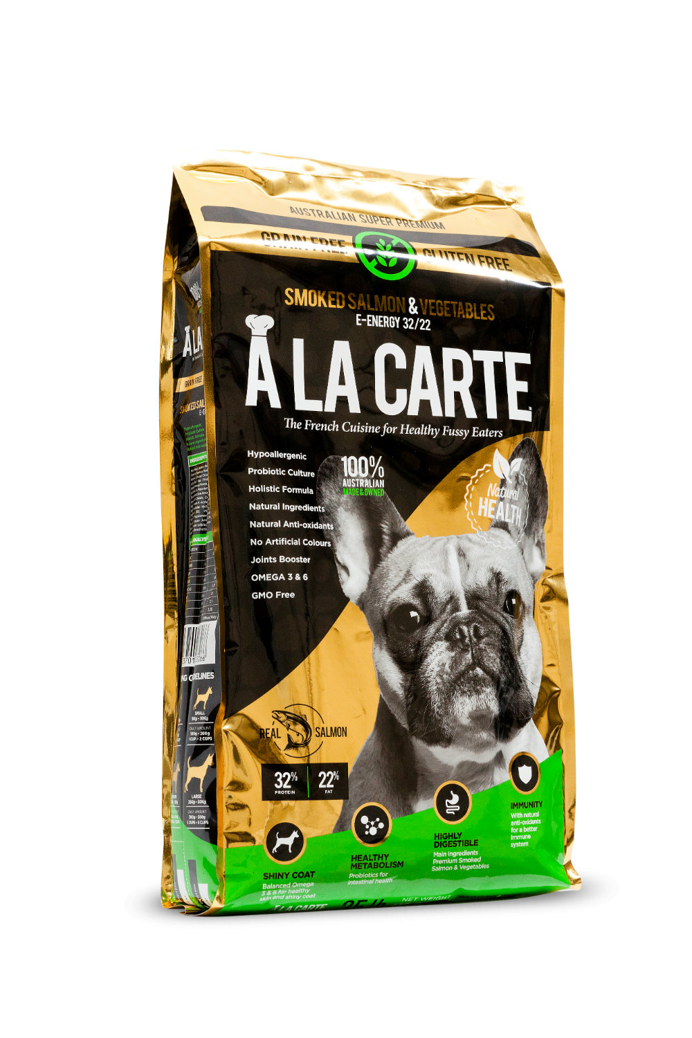 A La Carte Smoked Salmon and Vegetables e energy 32 22 Dog Food