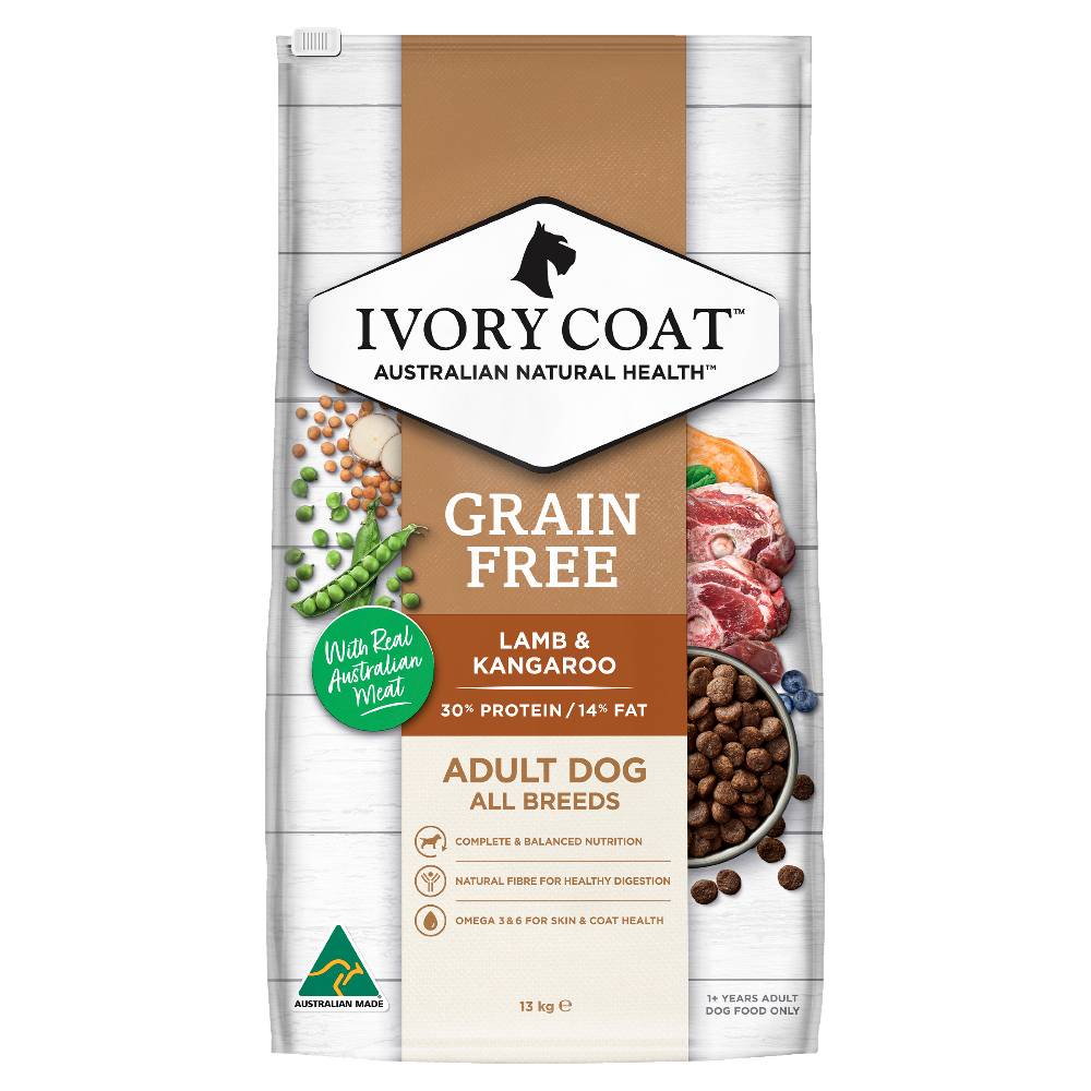Ivory Coat Grain Free Adult Dog Lamb and Kangaroo