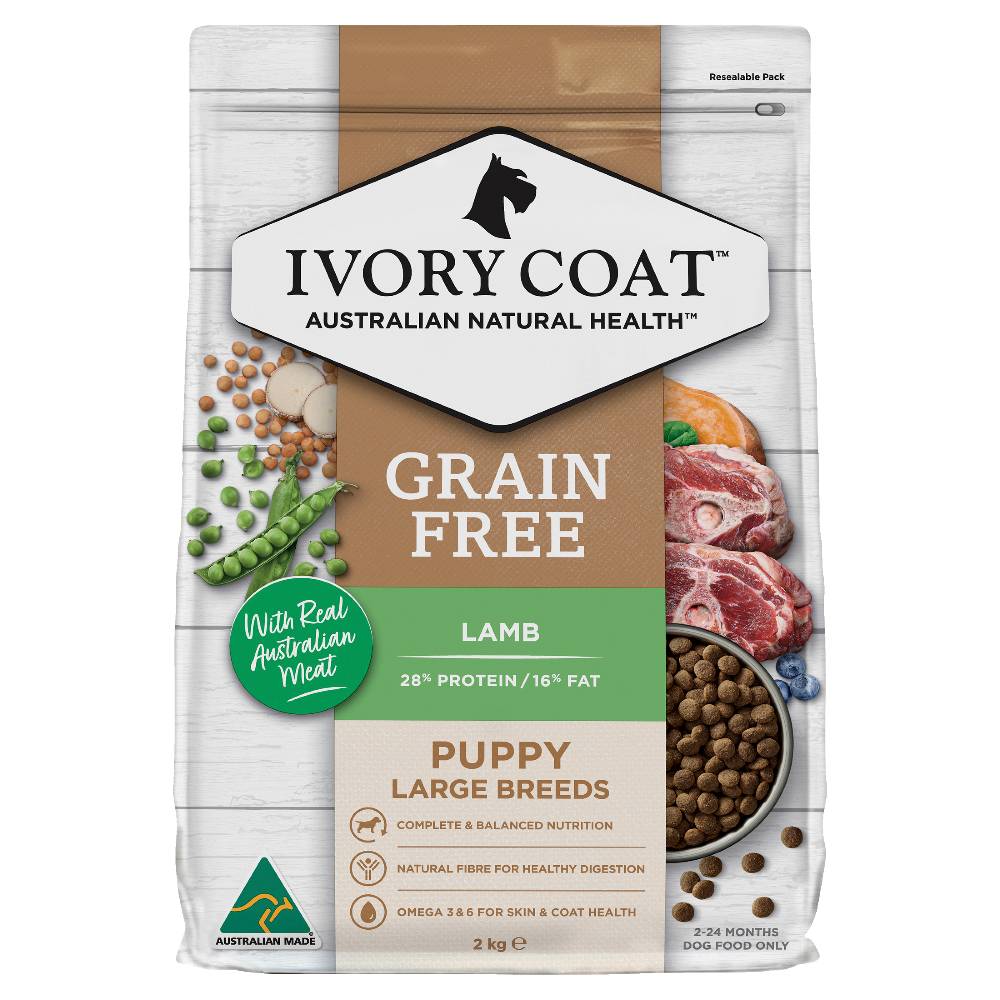 Ivory Coat Grain Free Puppy Large Breed Lamb