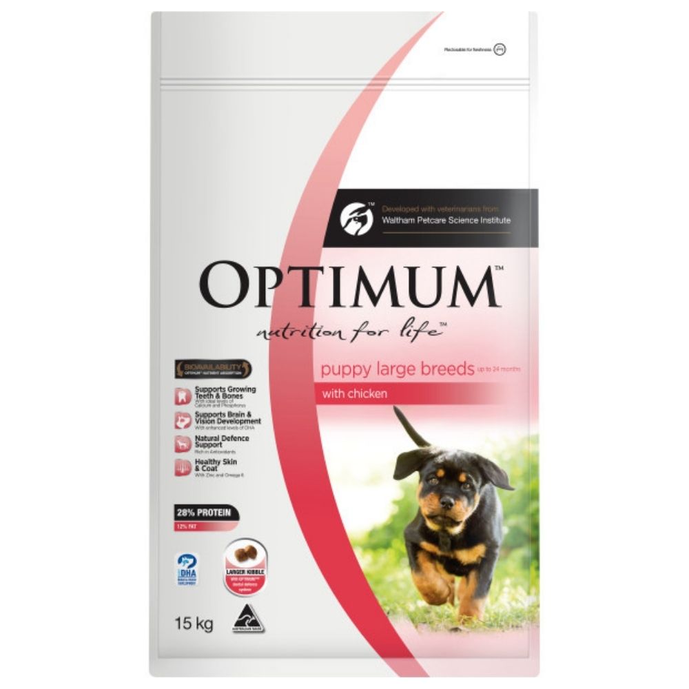 optimum dog food can