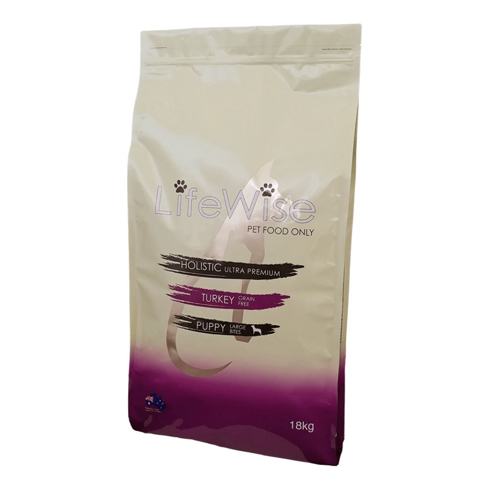 Lifewise Puppy (Stage 3) Turkey, Lamb and Veg Grain Free Large Bites Dry Dog Food